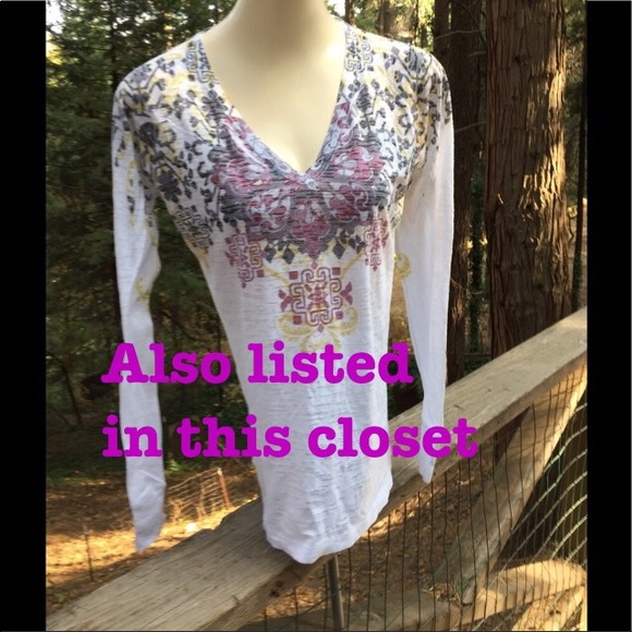 Loft so soft knit black/ gray cold shoulder blouse - Picture 11 of 11